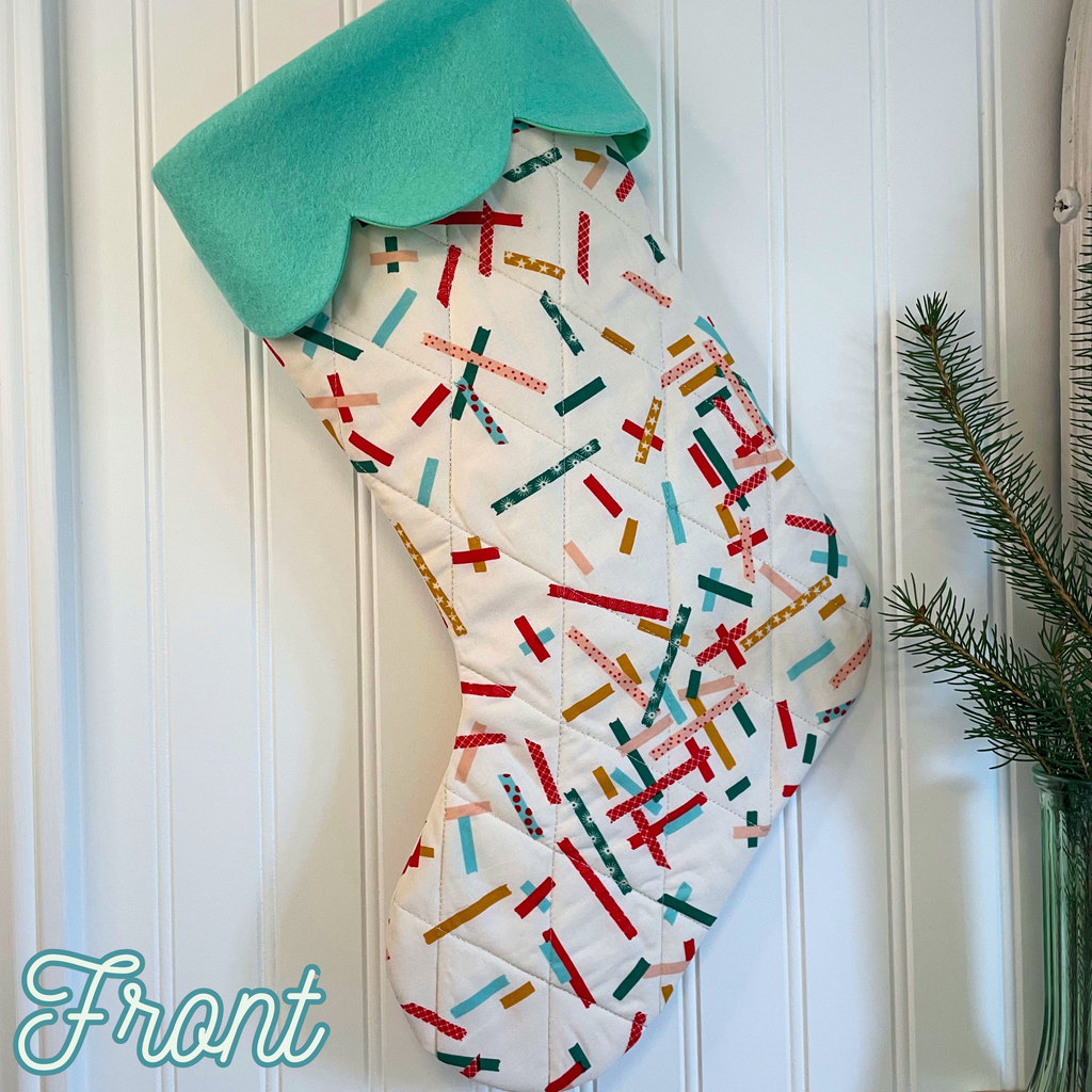Quilted Christmas Stocking - Festive Fun