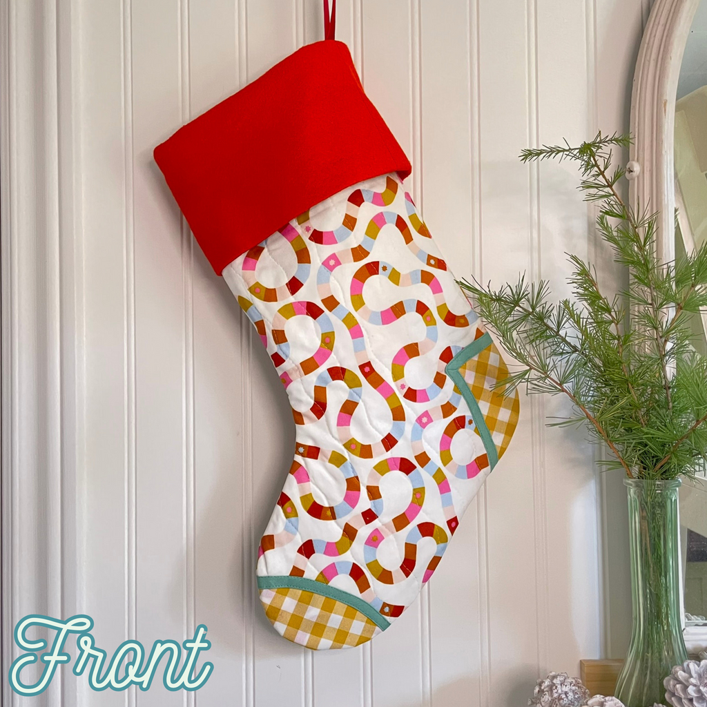 Handmade Christmas Stocking - Jolly Jumble