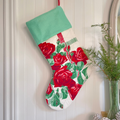 Handmade Christmas Stocking - Vintage Roses