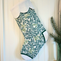 Handmade Christmas Stocking - Green Holly