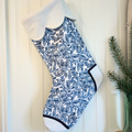 Handmade Christmas Stocking -Blue Holly