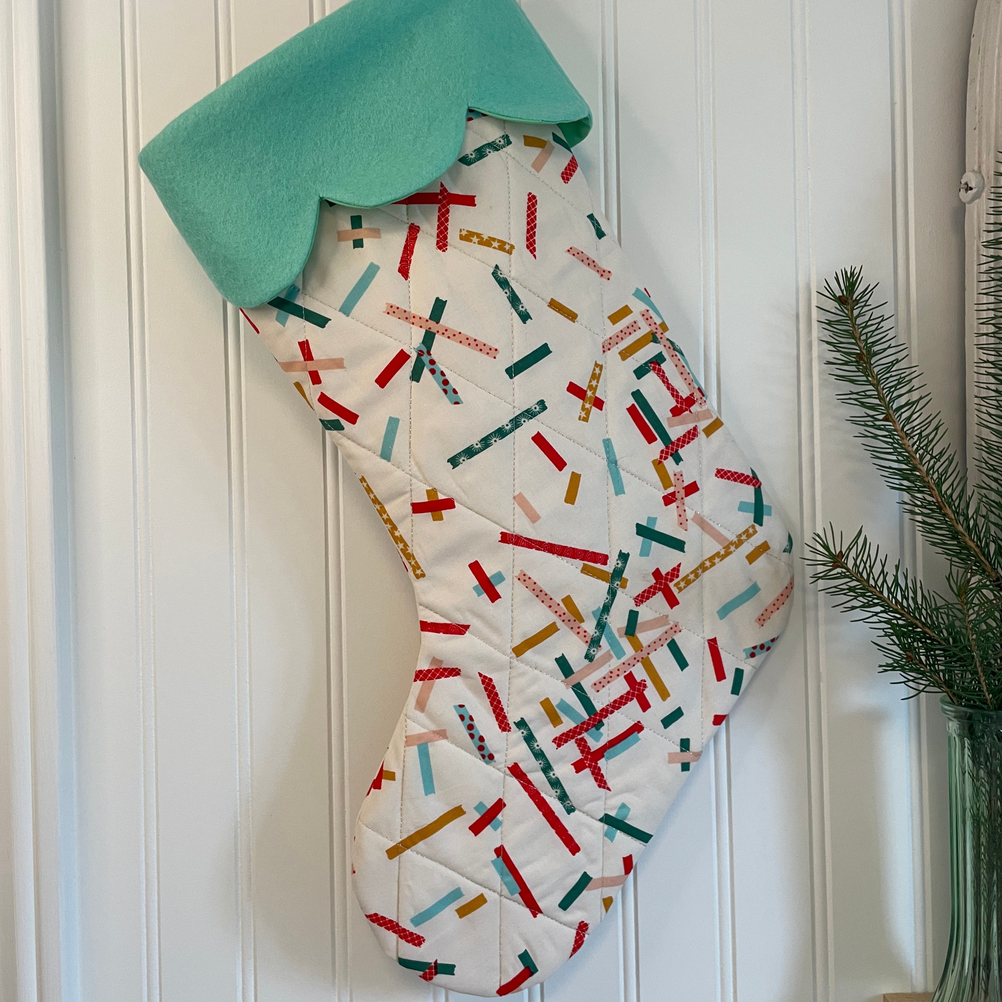 Quilted Christmas Stocking - Festive Fun
