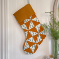 Handmade Christmas Stocking - Gingerbread Fir Patch