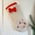 Quilted Patchwork Pet Christmas Stocking - Christmas Cookies