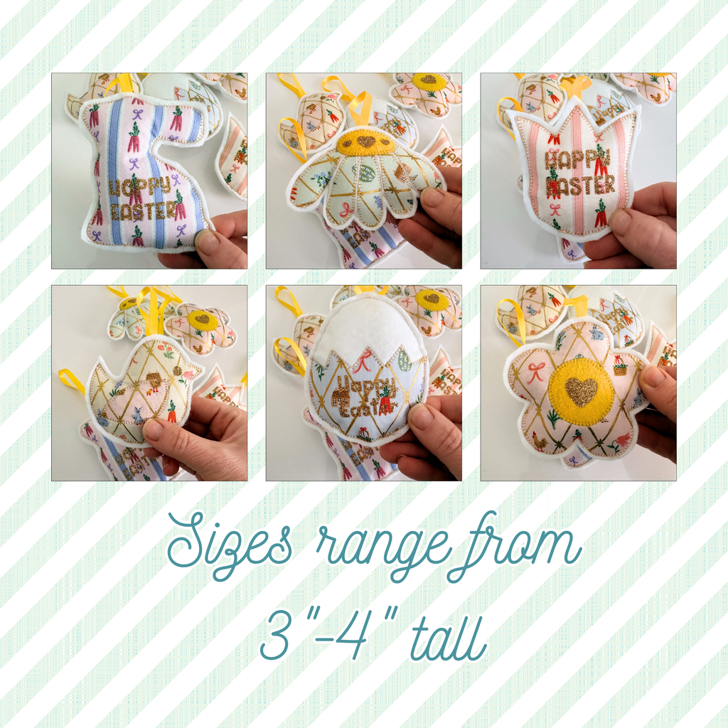 Sewing Pattern for Easter Decorations - Set of 6