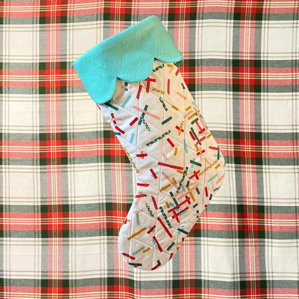 Quilted Christmas Stocking - Festive Fun