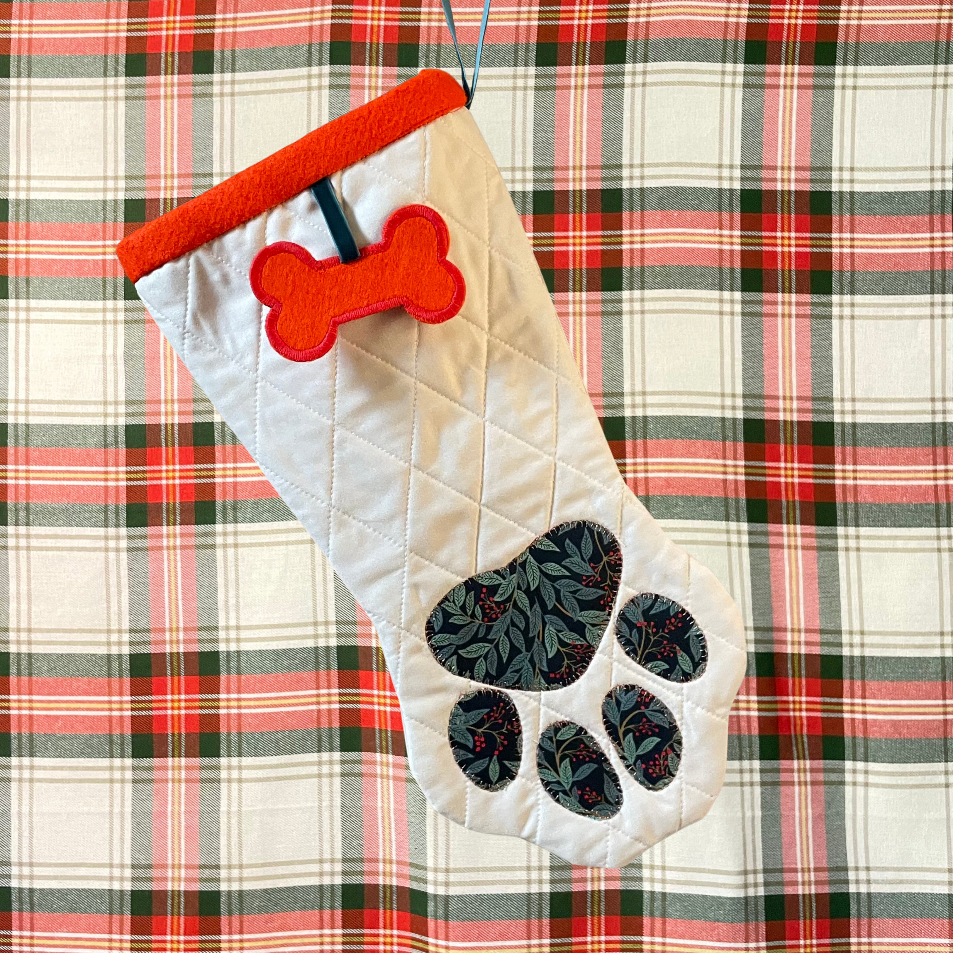 Quilted Pet Christmas Stocking - Willowberry