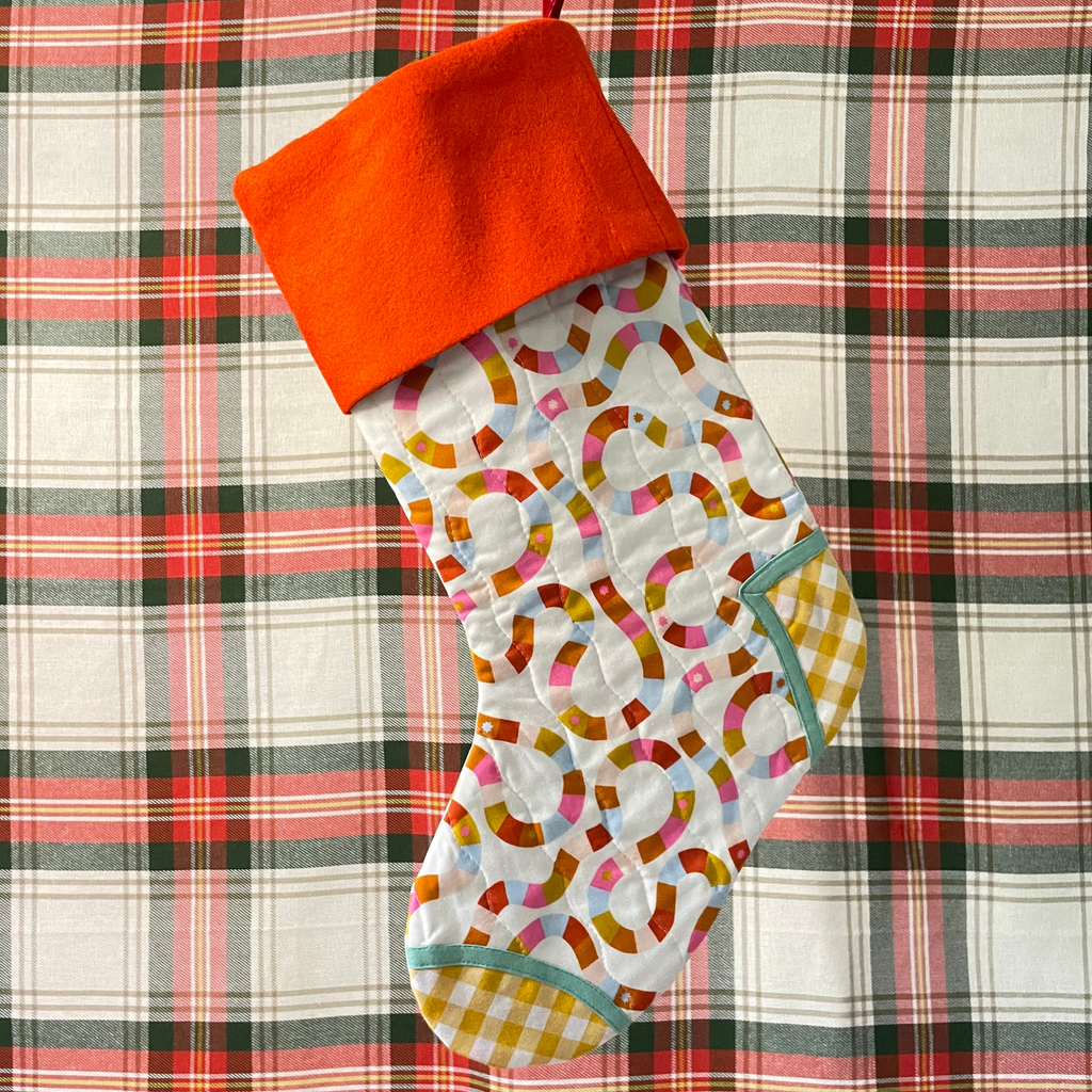 Handmade Christmas Stocking - Jolly Jumble