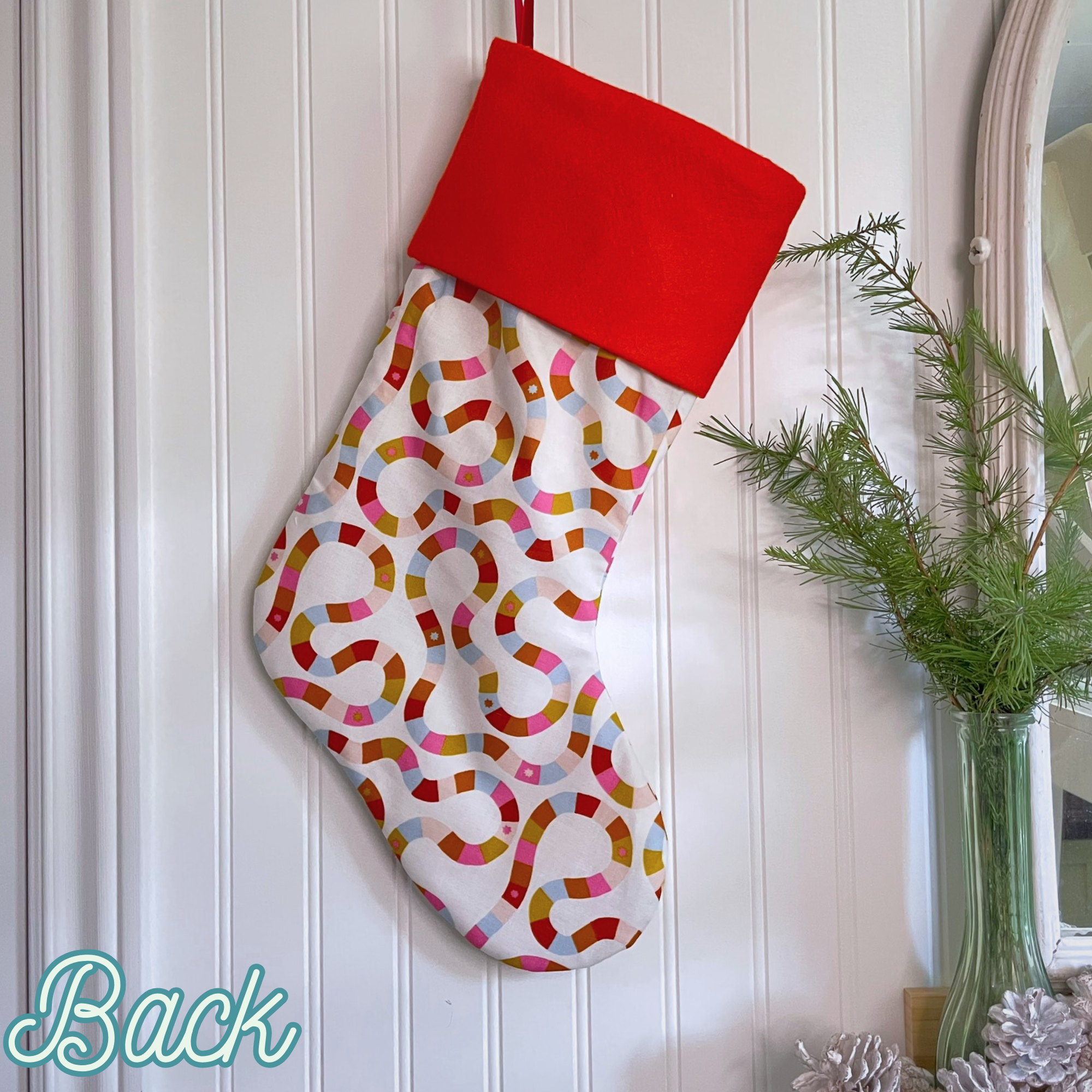 Handmade Christmas Stocking - Jolly Jumble