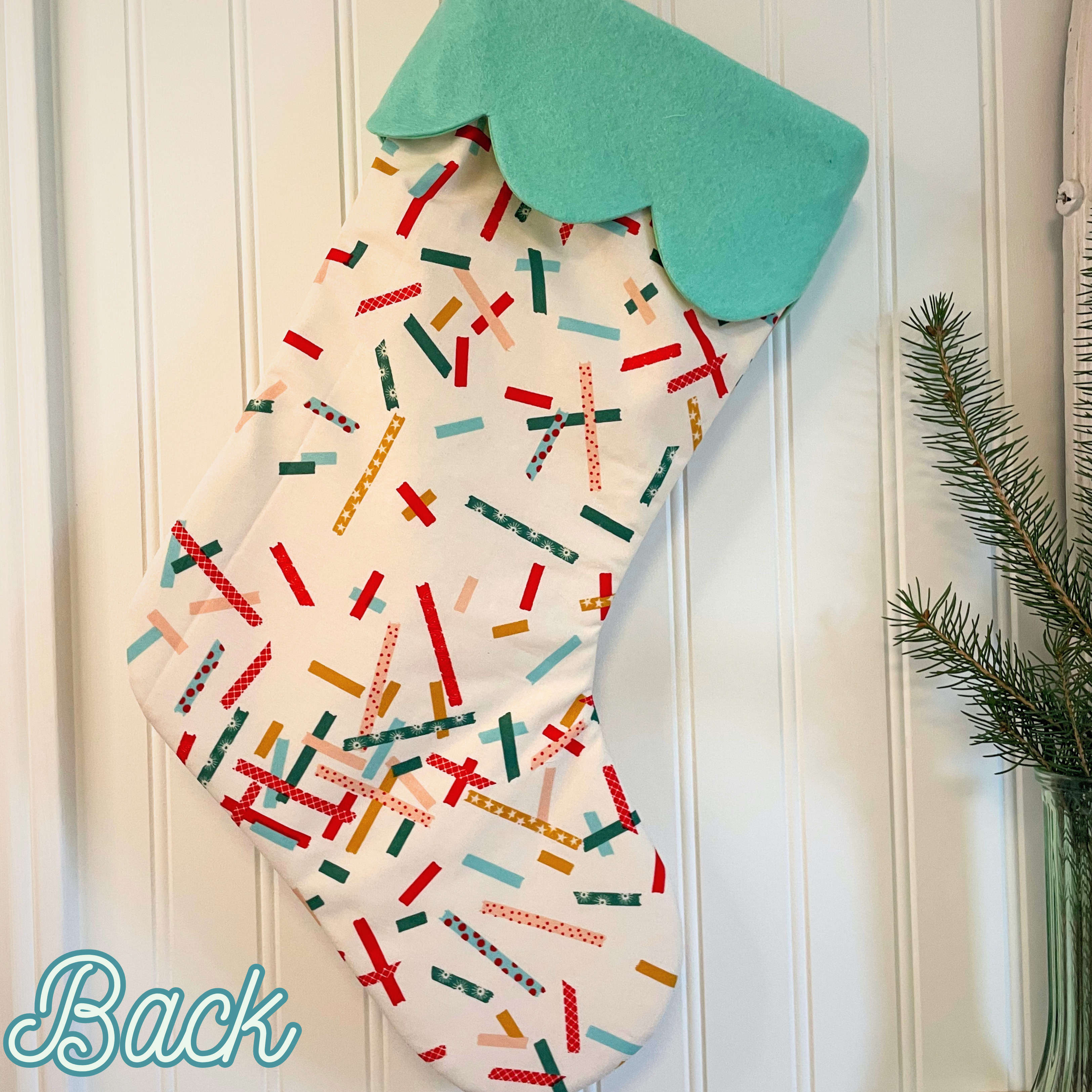 Quilted Christmas Stocking - Festive Fun
