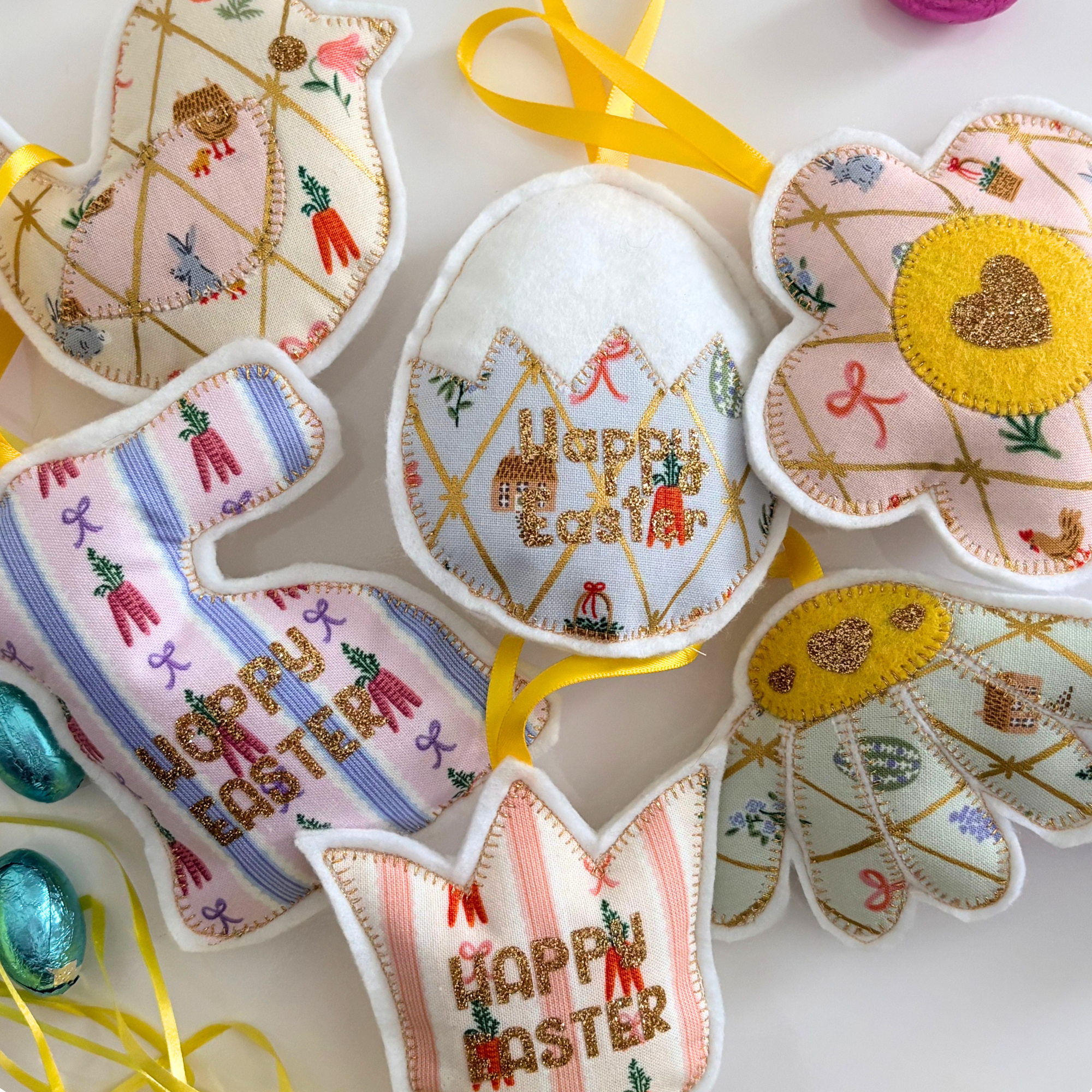 Handmade Easter Decorations - Set of 6