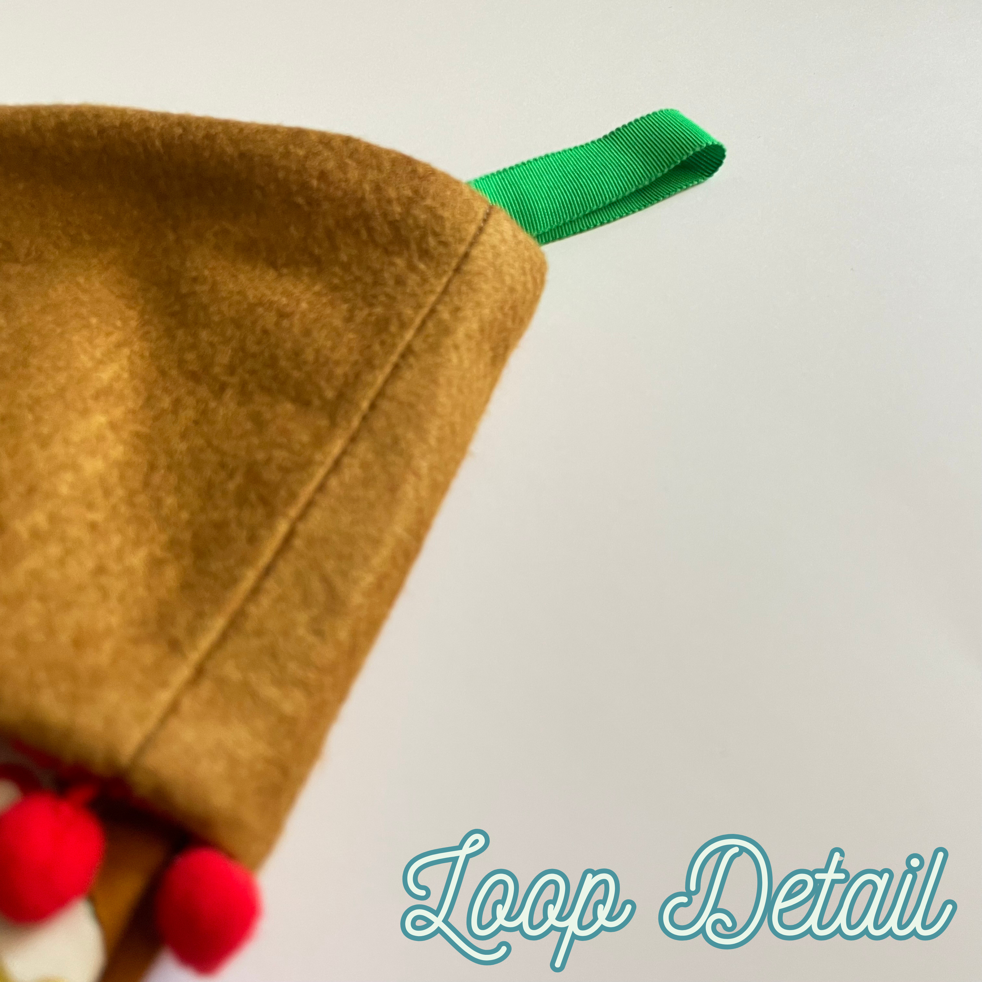 Handmade Christmas Stocking - Gingerbread Wiggles