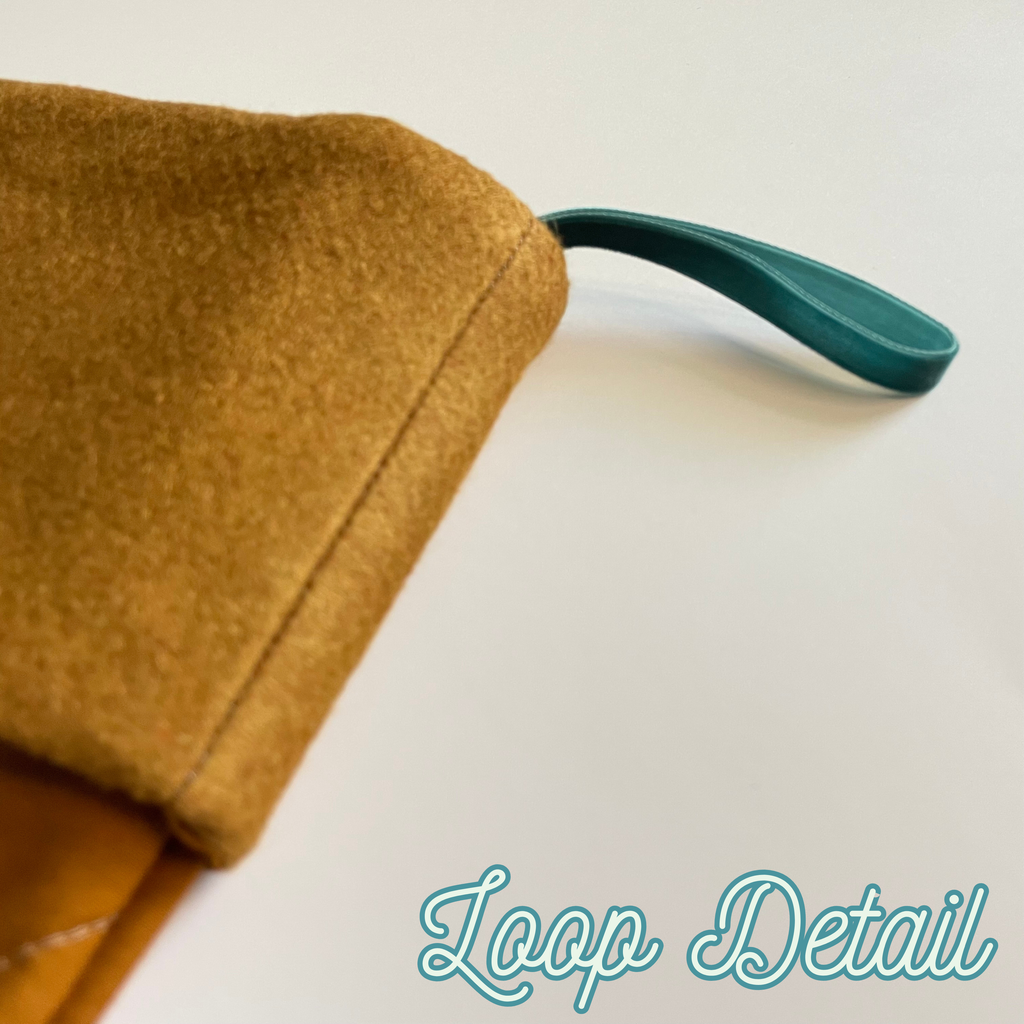 Handmade Christmas Stocking - Gingerbread Fir Patch