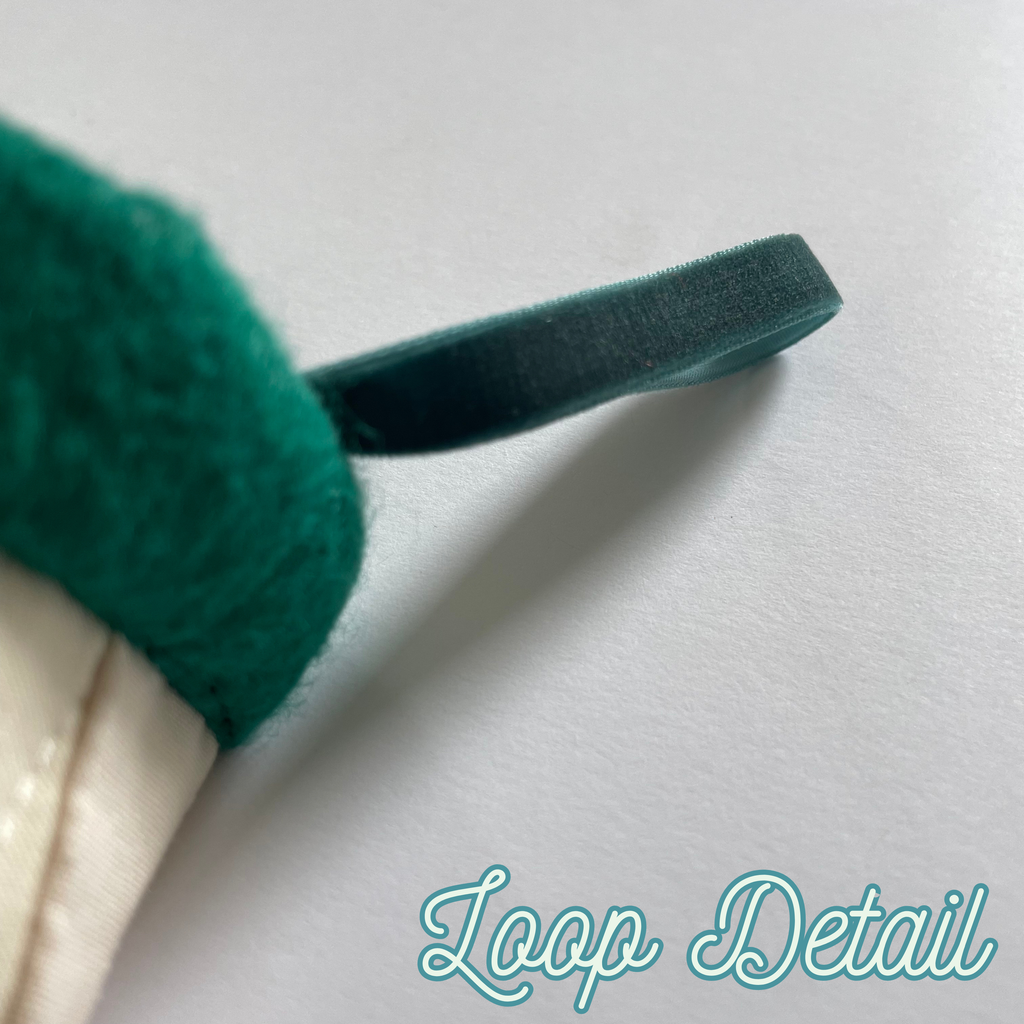 Quilted Patchwork Pet Christmas Stocking - Green Holly