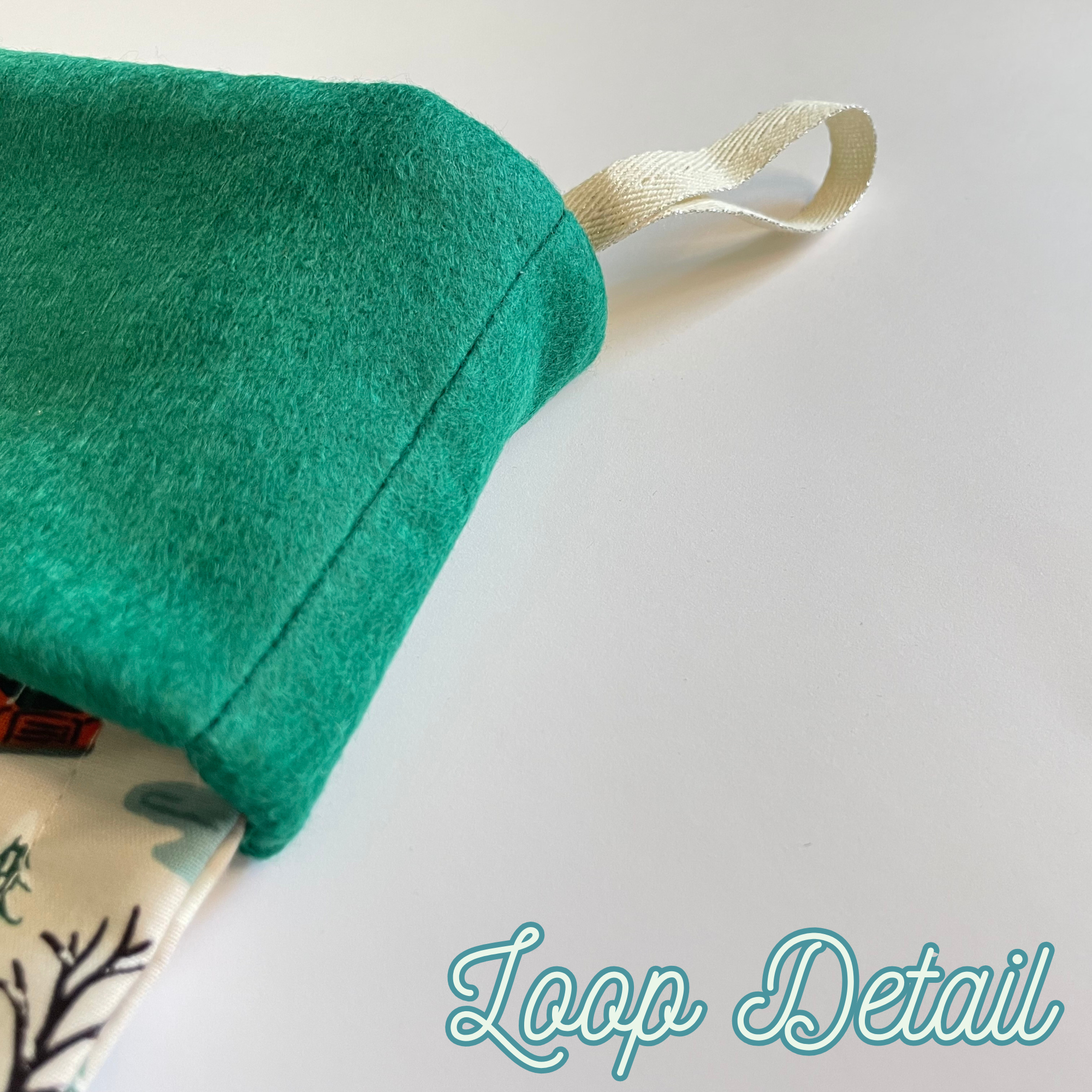 Handmade Christmas Stocking - Christmas Village Green