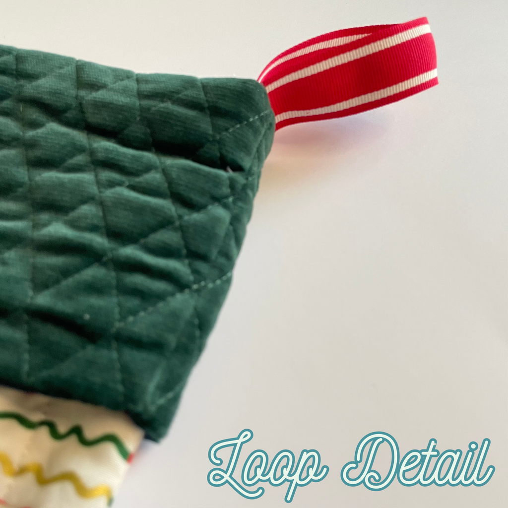 Handmade Christmas Stocking - Ribbon Stripe