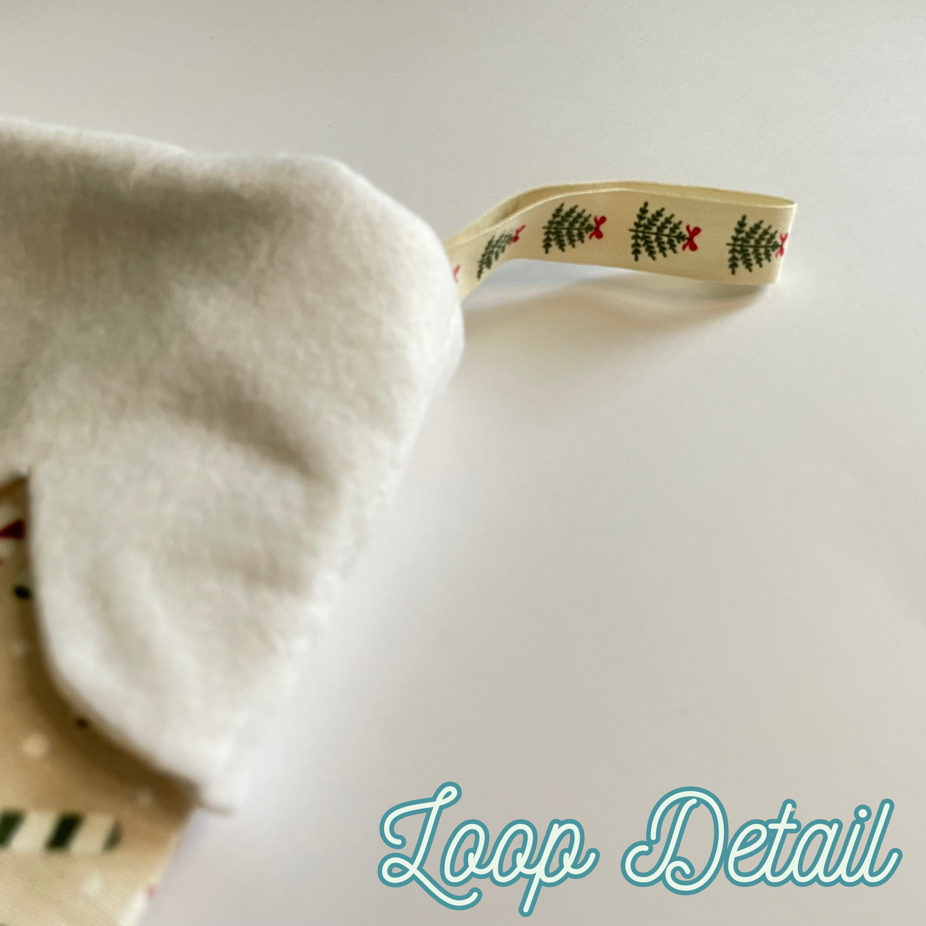 Handmade Stocking - Candy Cane Cream