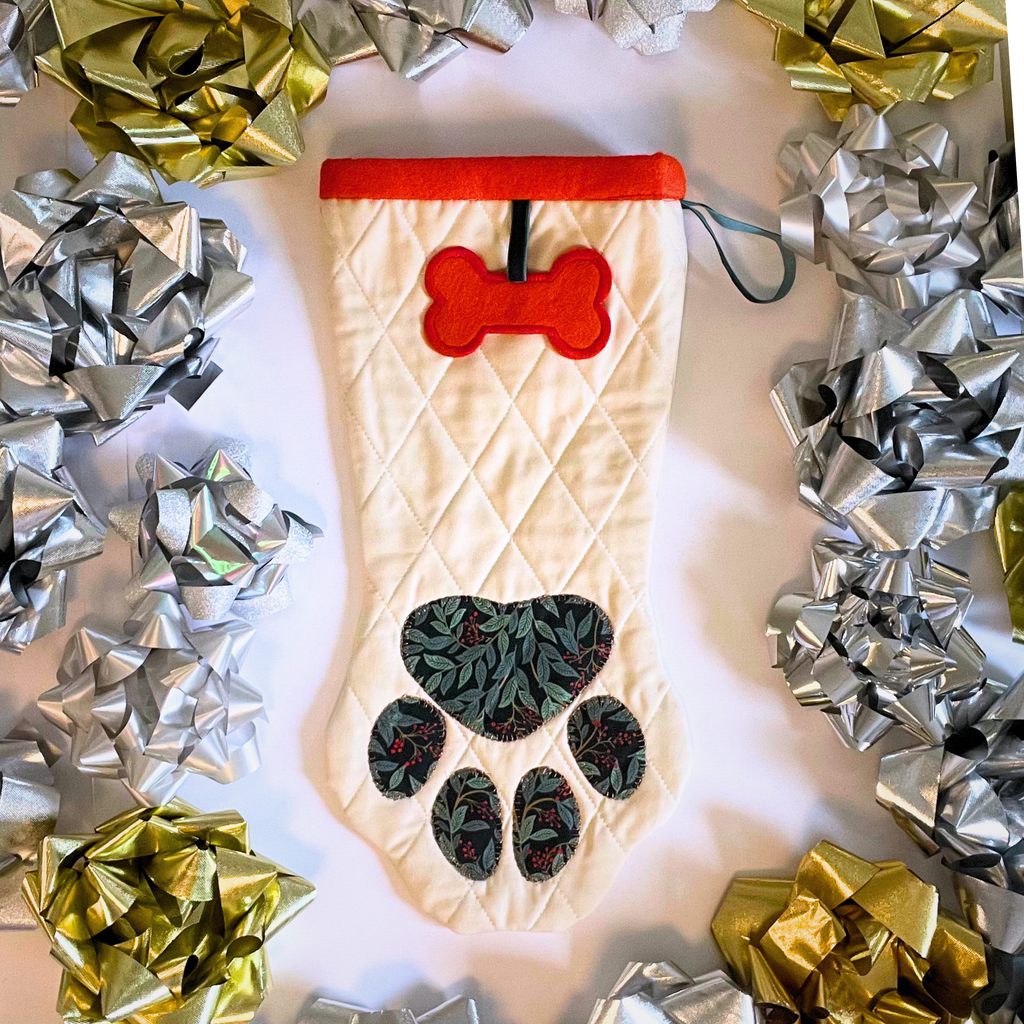 Quilted Pet Christmas Stocking - Willowberry