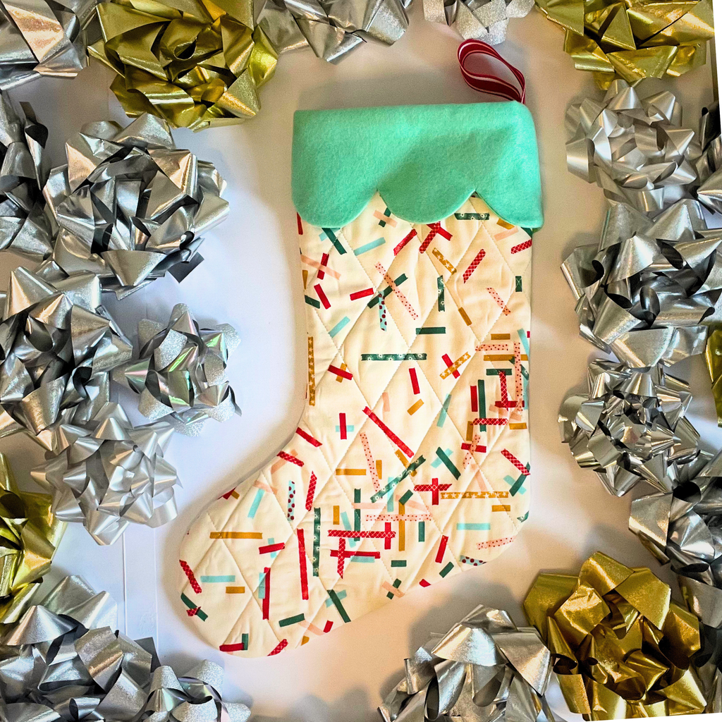 Quilted Christmas Stocking - Festive Fun