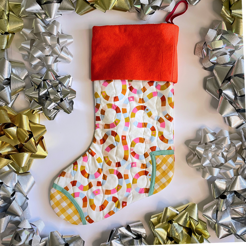 Handmade Christmas Stocking - Jolly Jumble