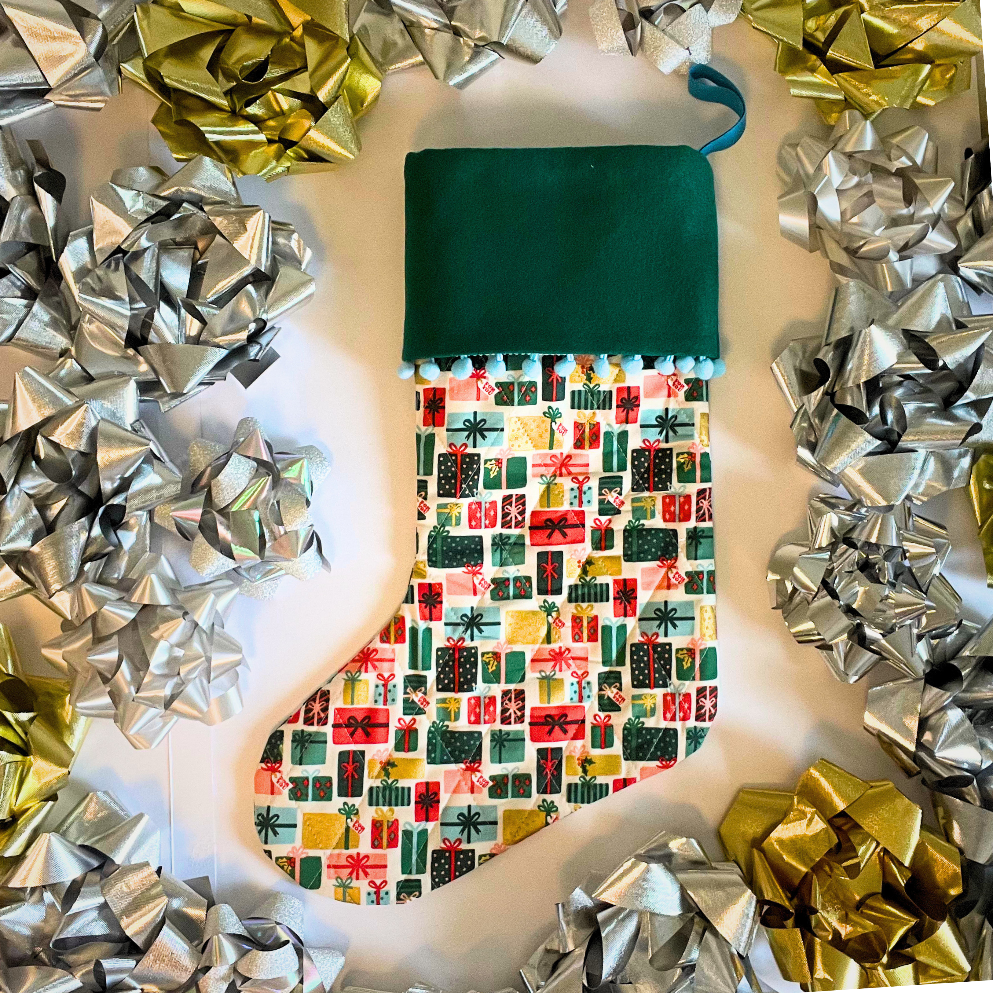 Quilted Christmas Stocking - Sweet Gifts