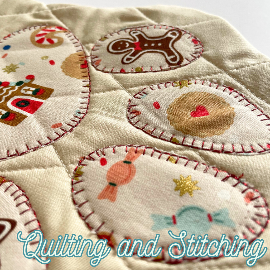 Quilted Patchwork Pet Christmas Stocking - Christmas Cookies