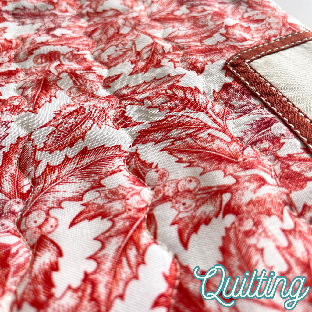 Handmade Christmas Stocking - Red Holly