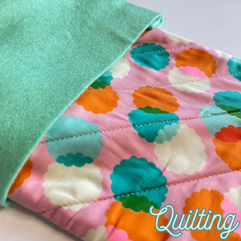 Handmade Christmas Stocking - Pink Puffs