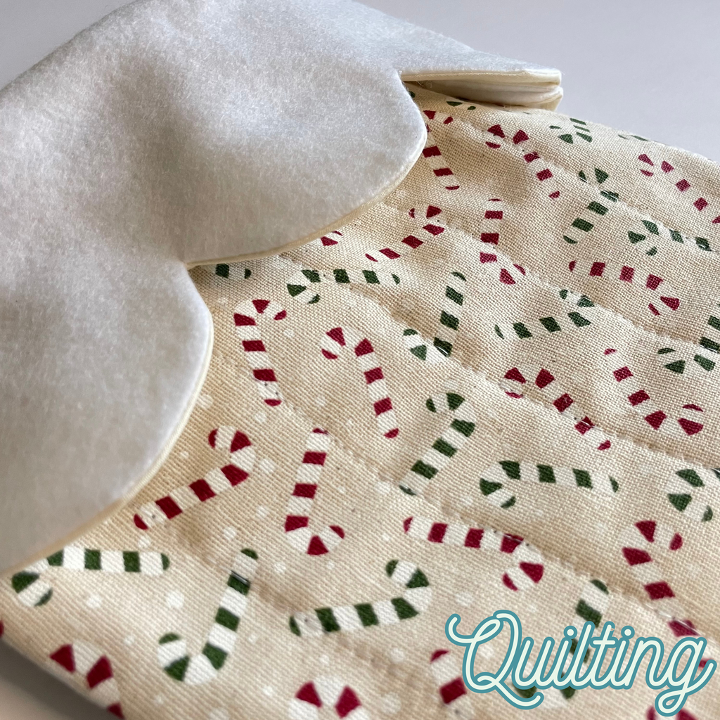 Handmade Stocking - Candy Cane Cream