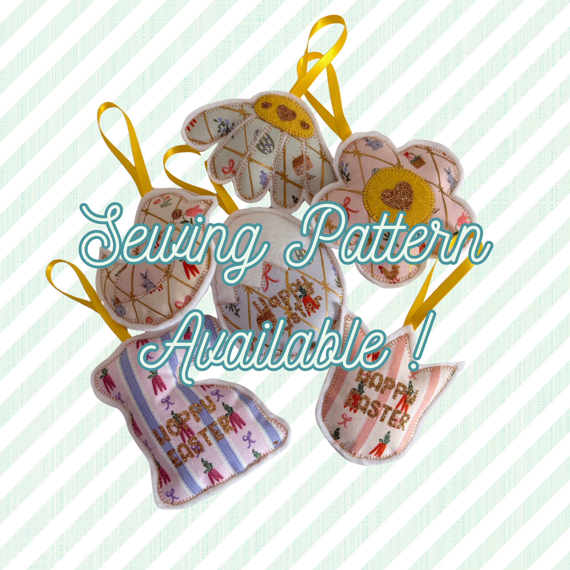 Handmade Easter Decorations - Set of 6
