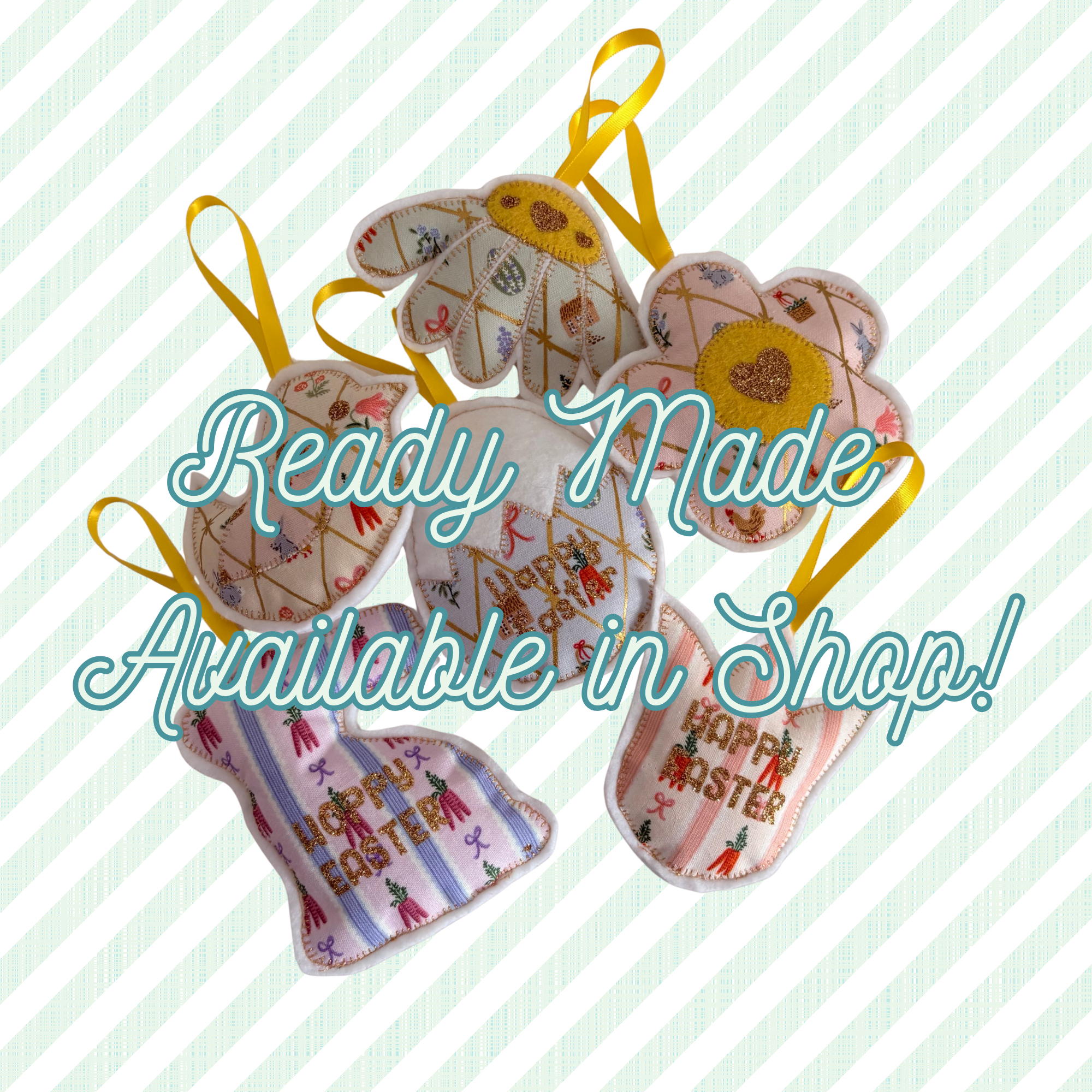 Sewing Pattern for Easter Decorations - Set of 6